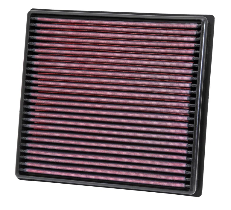 33-3002 – K&N FILTER Air Filter, Washable Red Cotton Gauze Panel 9.938 Inch Length x 9.25 Inch Width x 1.375 Inch Hei...